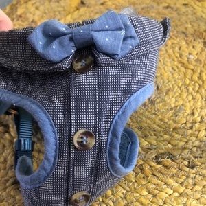 COPY - Xs bow tie dog vest